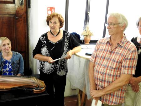 Kulturni program je obogatila citratka Špela Štular, poleg Tončka Prdan in slikar Avgust Starovašnik